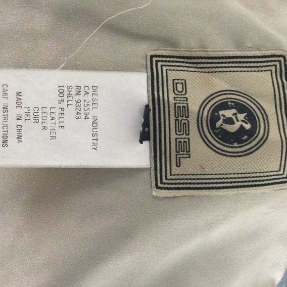 Diesel Leather Car coat. - Picture 4 of 4